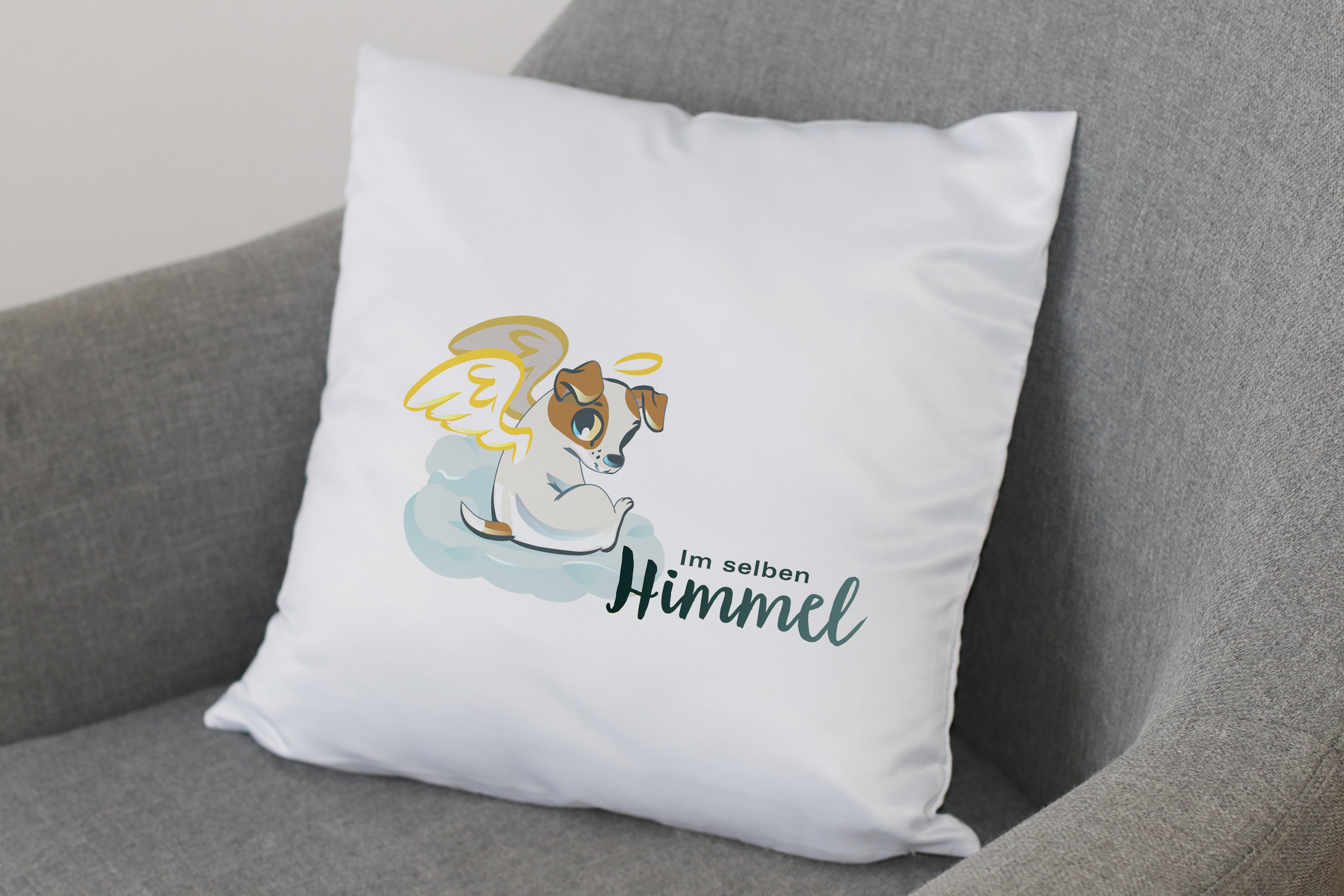 Kissen (40x40 cm) – Motiv "Im selben Himmel 03"