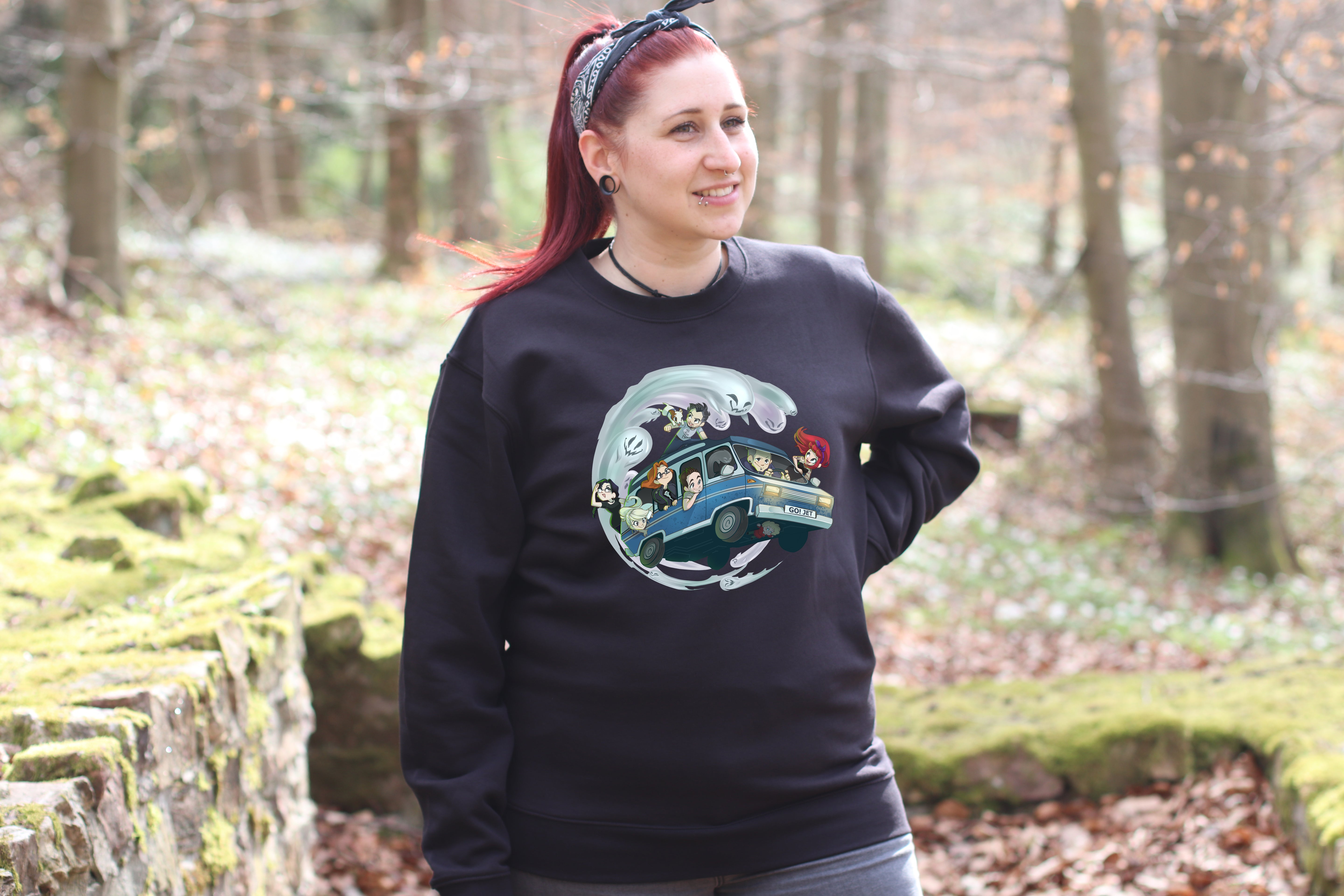 Pullover – Motiv "Geisterakten-Team im Jet 01"