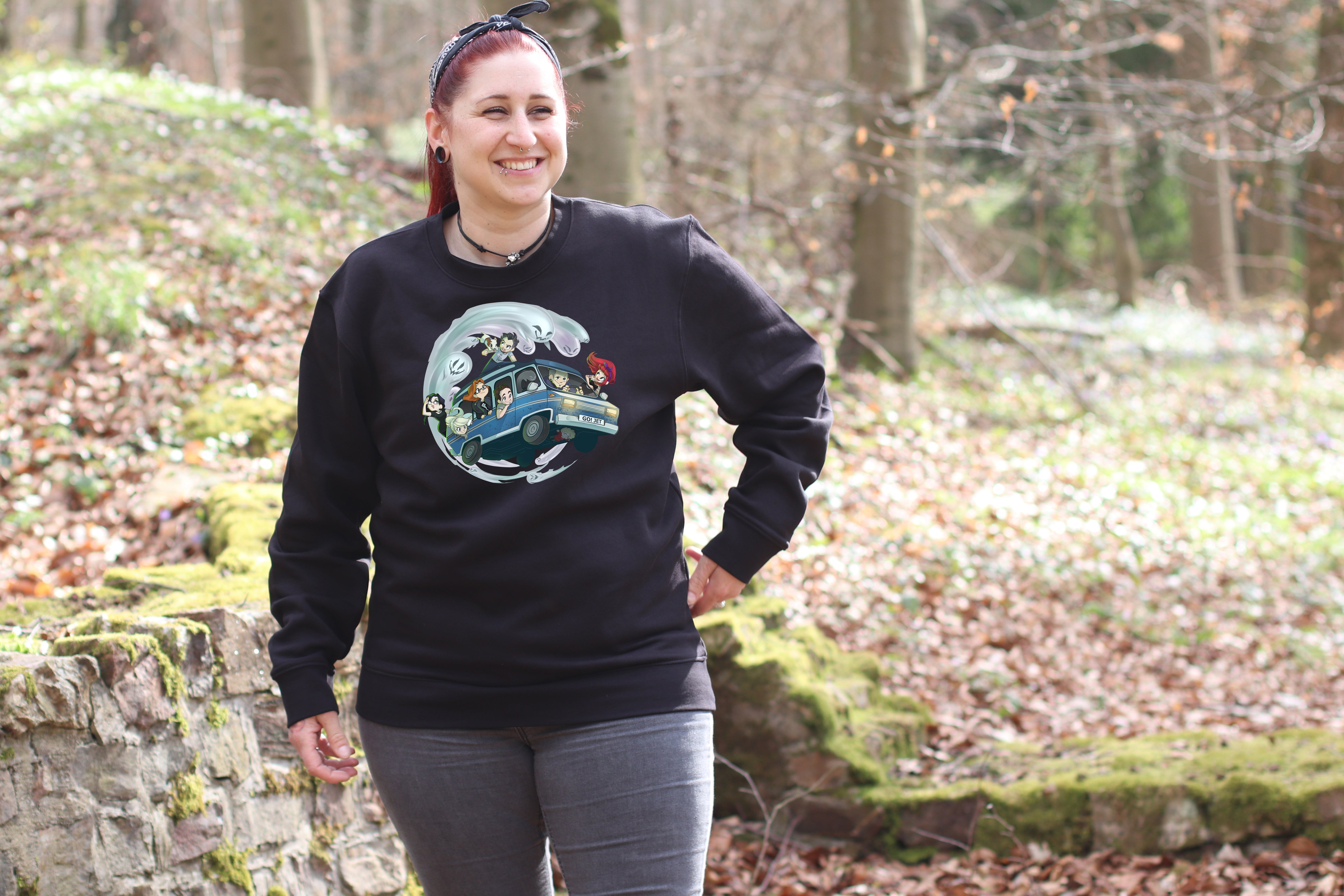 Pullover – Motiv "Geisterakten-Team im Jet 01"