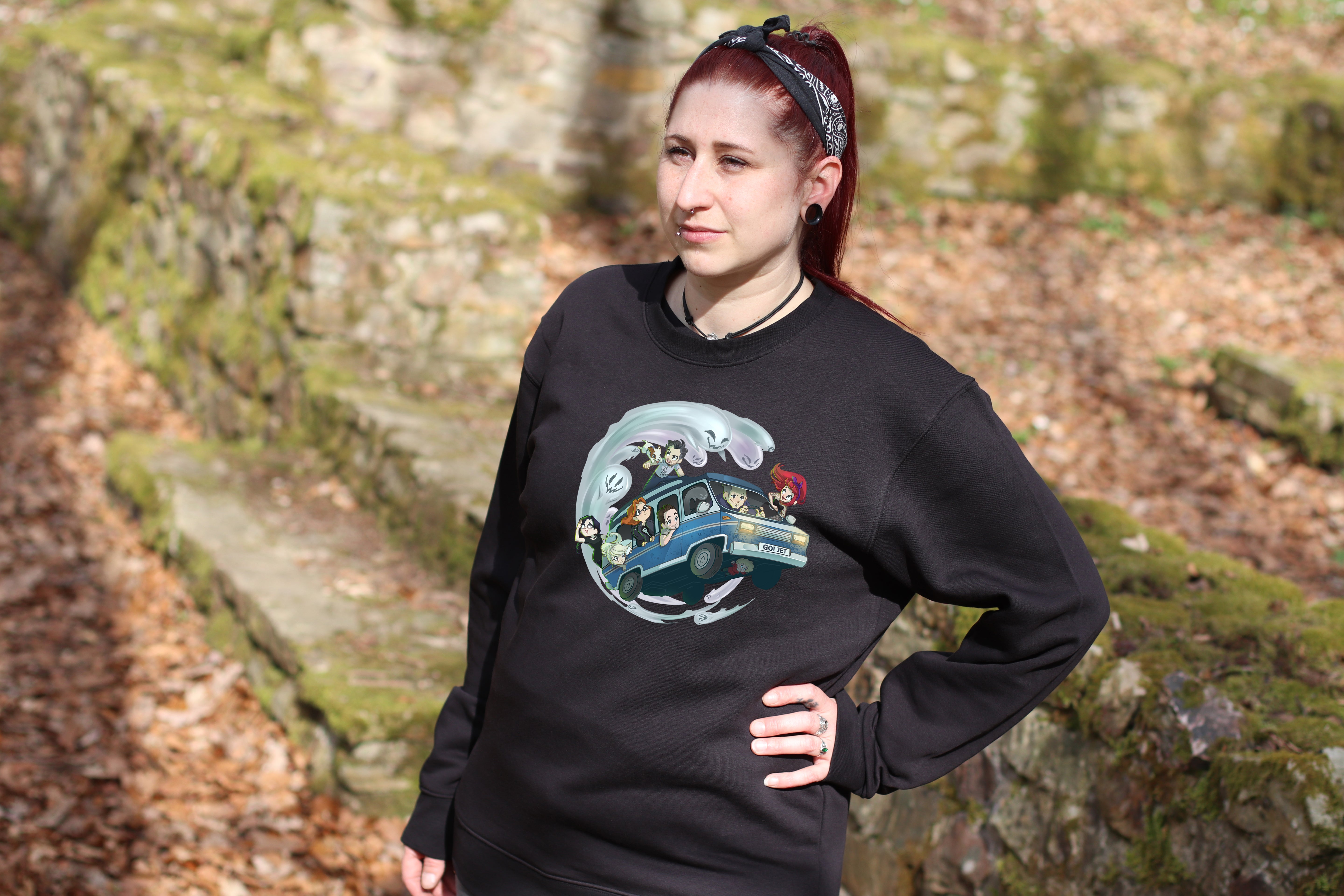 Pullover – Motiv "Geisterakten-Team im Jet 01"