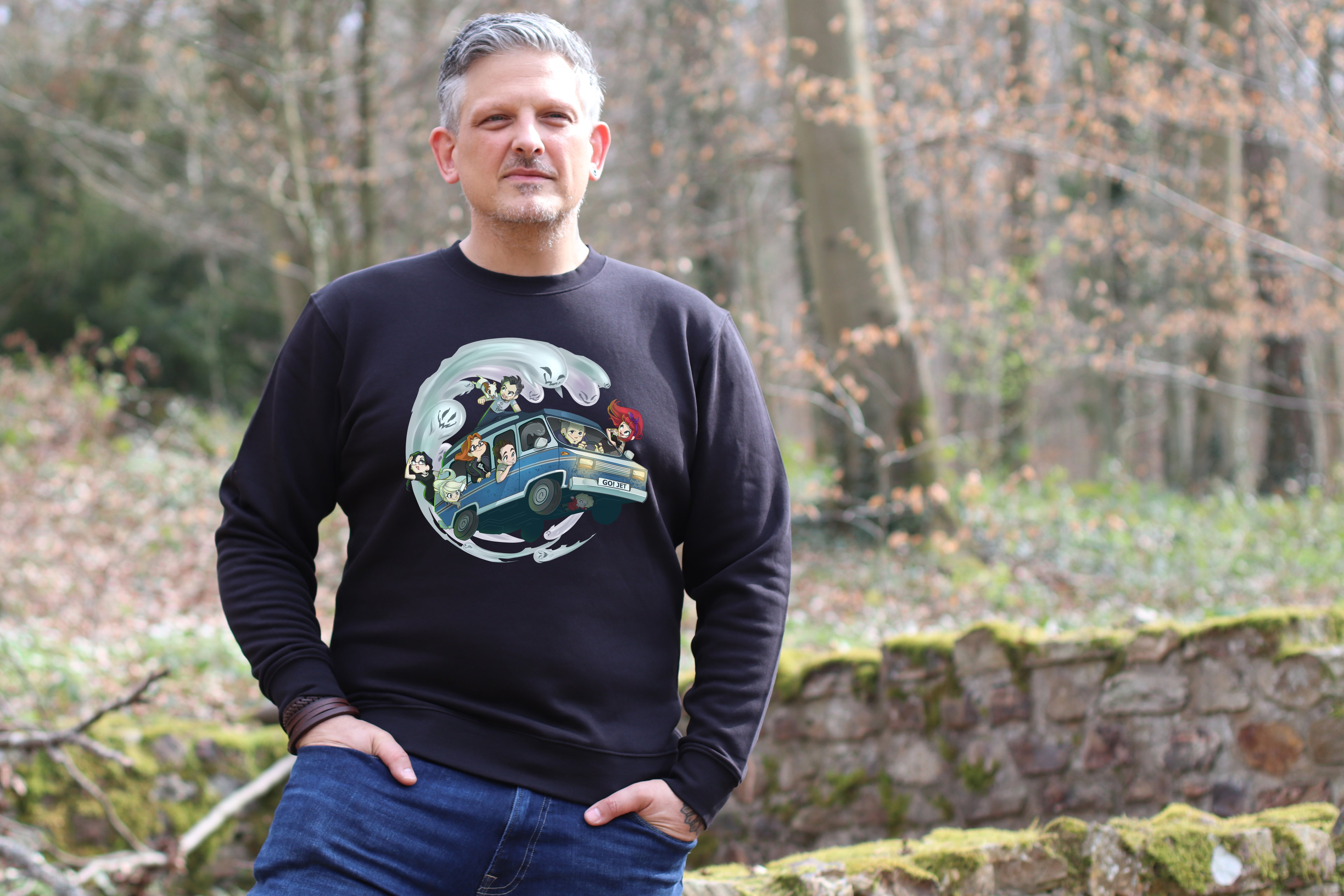 Pullover – Motiv "Geisterakten-Team im Jet 01"