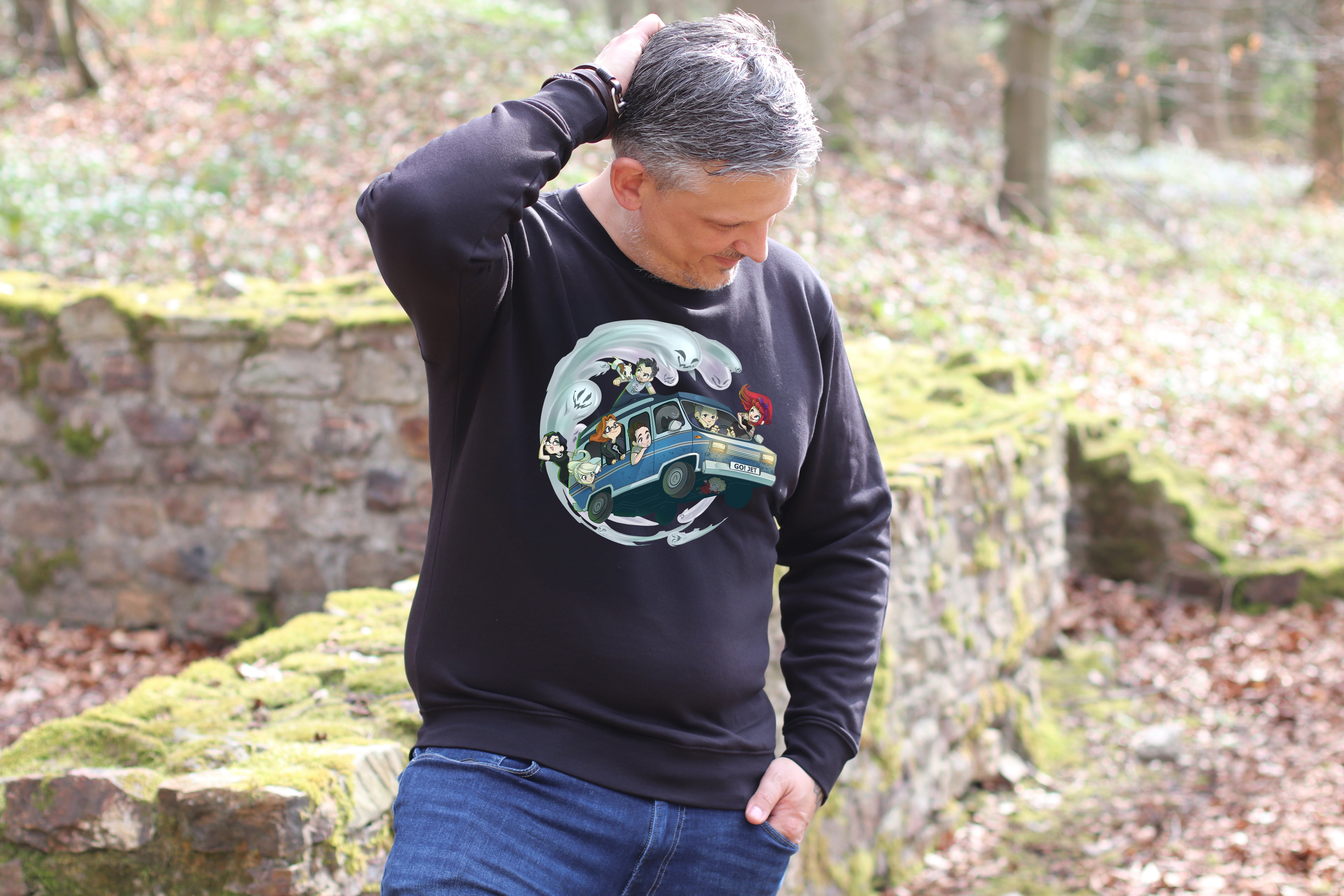 Pullover – Motiv "Geisterakten-Team im Jet 01"