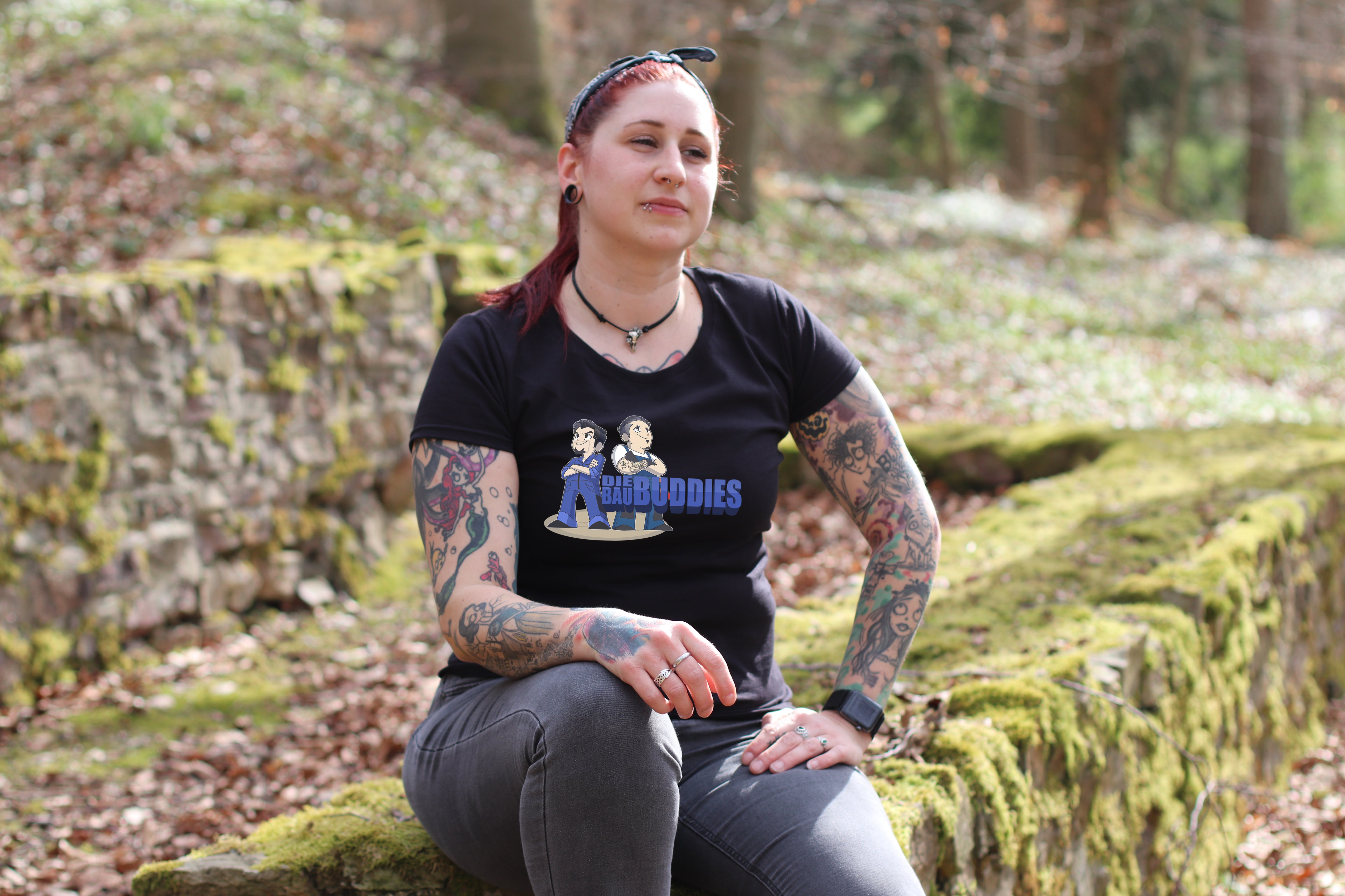 T-Shirt Damen – Motiv "BauBuddies"
