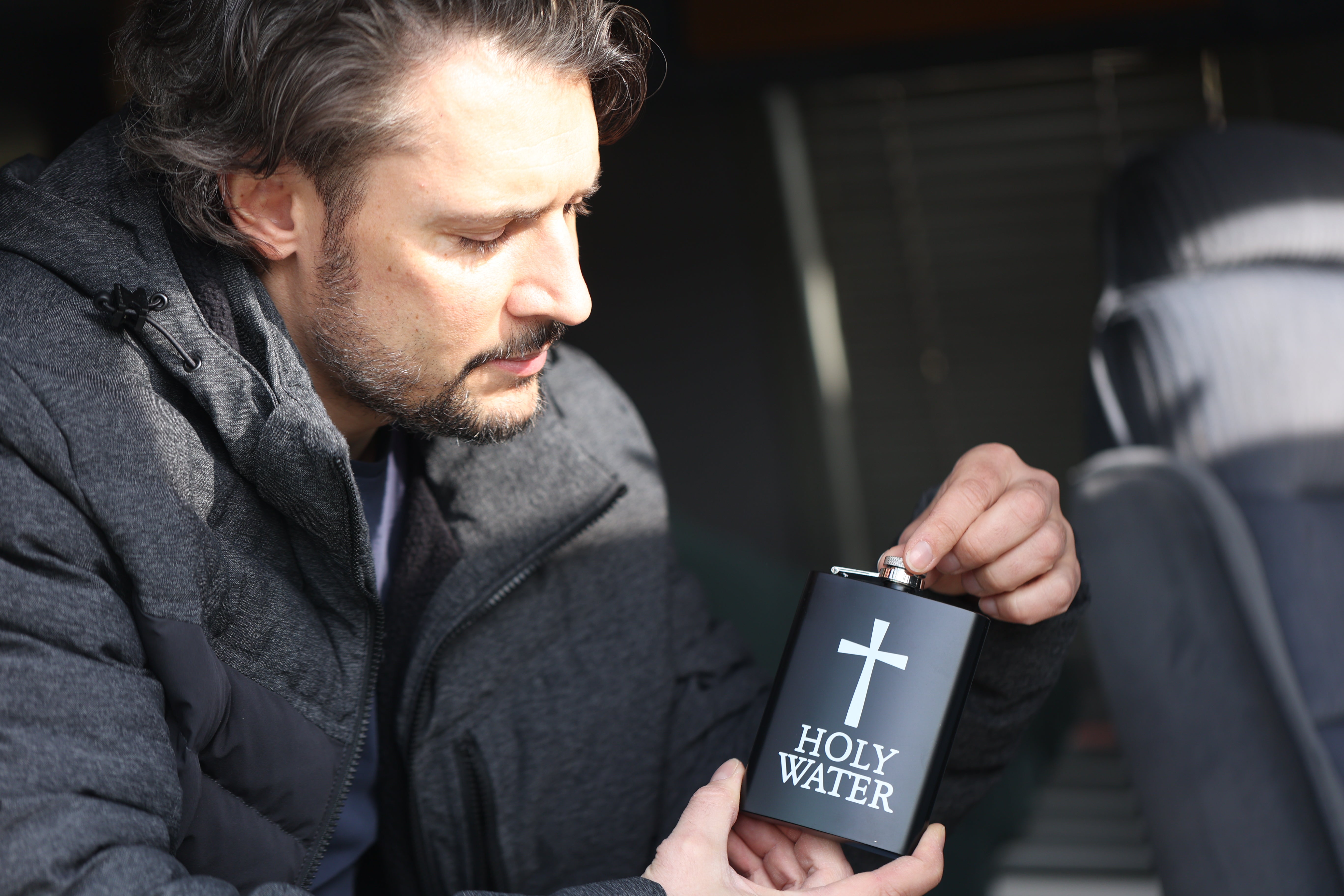 Edelstahlflasche "Holy Water" (Handsigniert von Daniel & Stephan – Nur 25 Stück!)