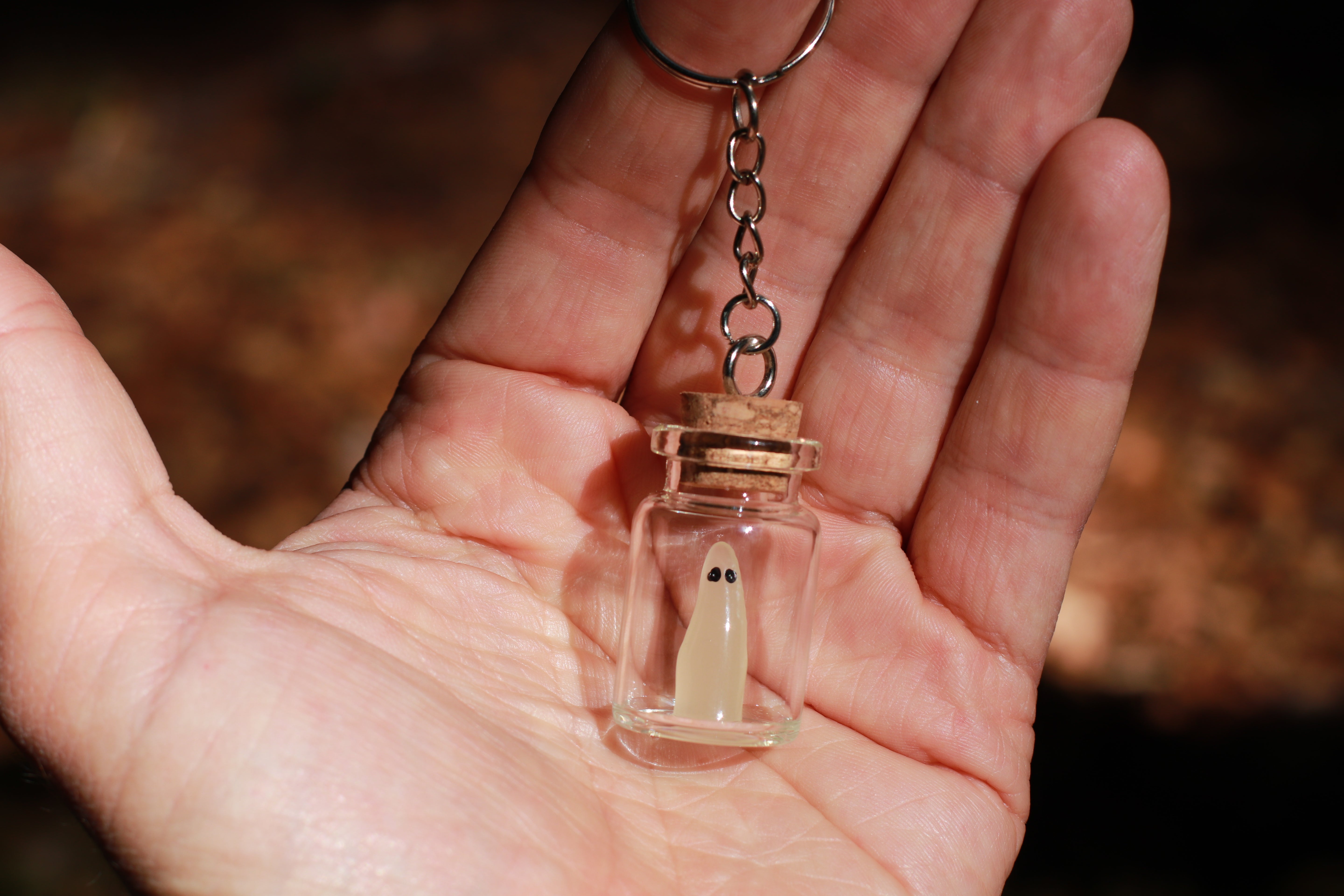 Schlüsselanhänger "Geist im Glas"
