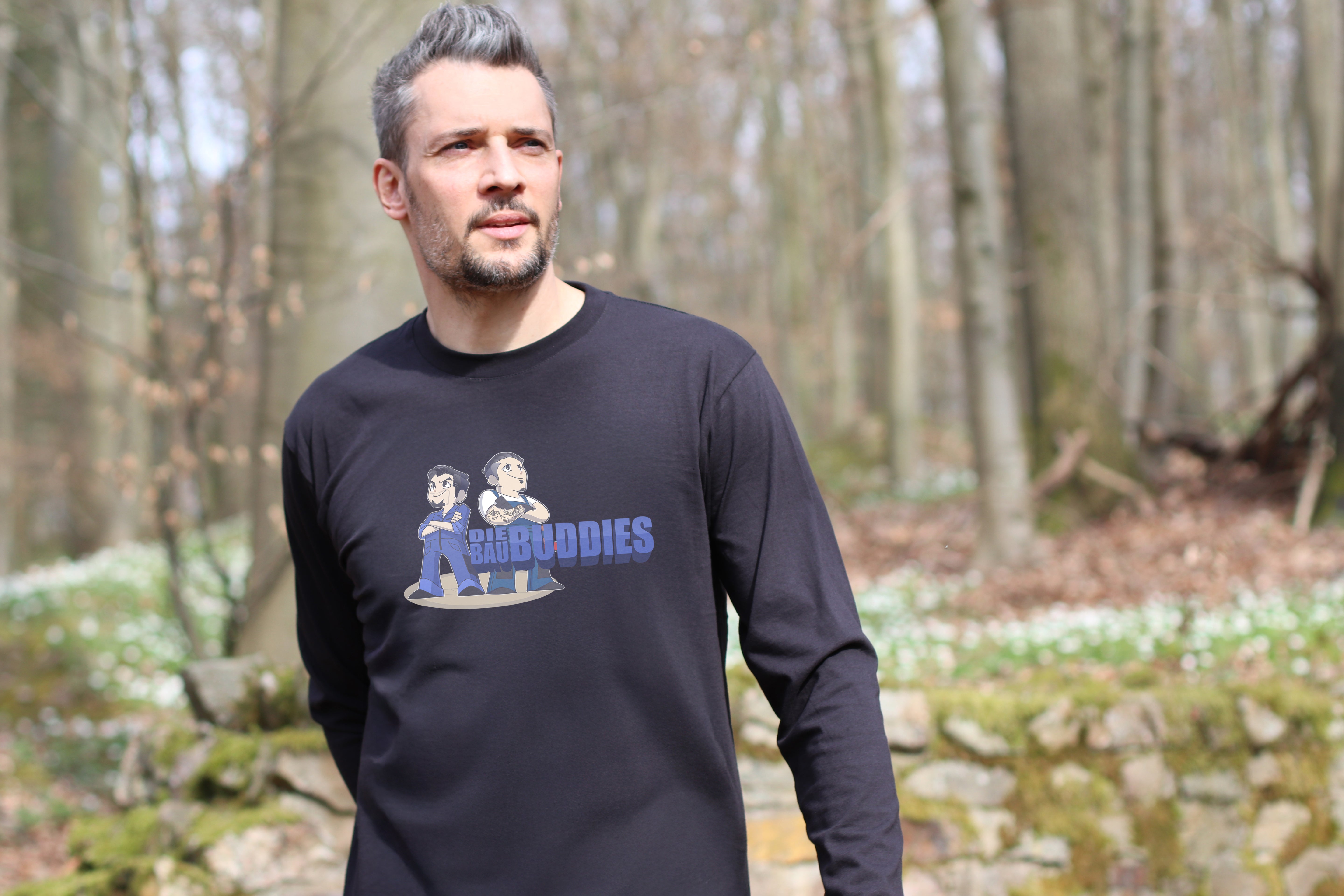 Longsleeve Shirts (Unisex)  – Motiv "BauBuddies"