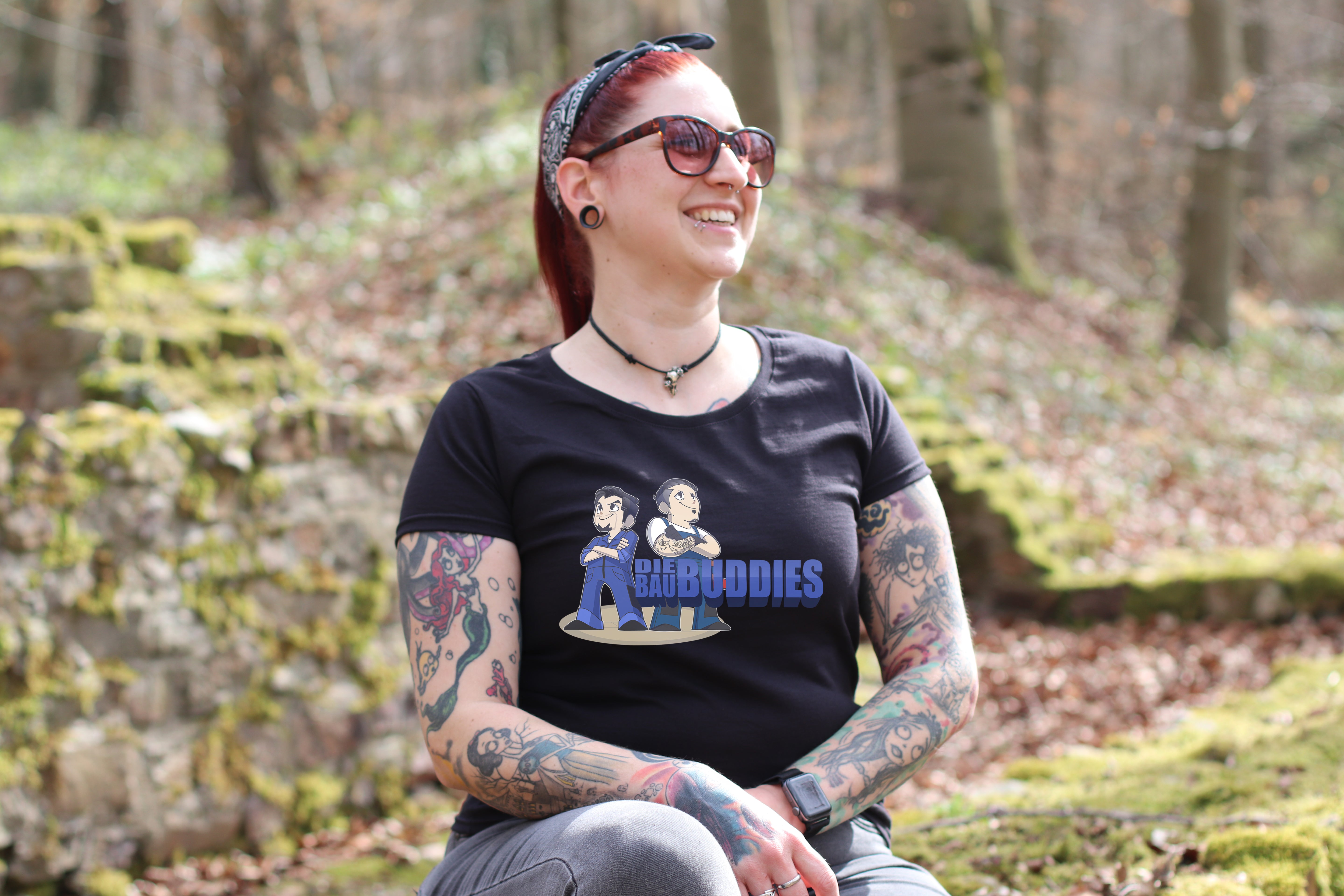 T-Shirt Damen – Motiv "BauBuddies"