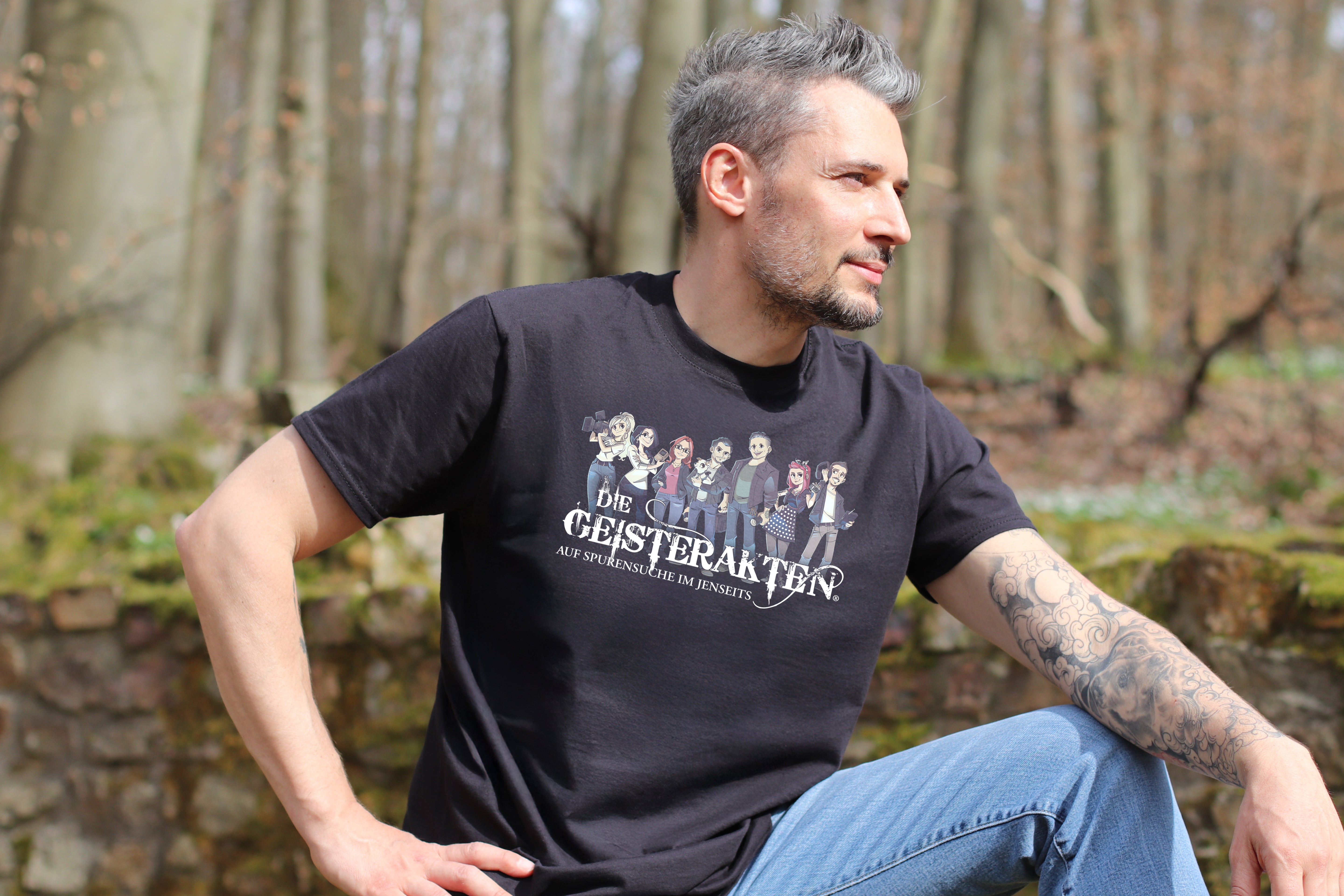 T-Shirt Herren – Motiv "Geisterakten 01"