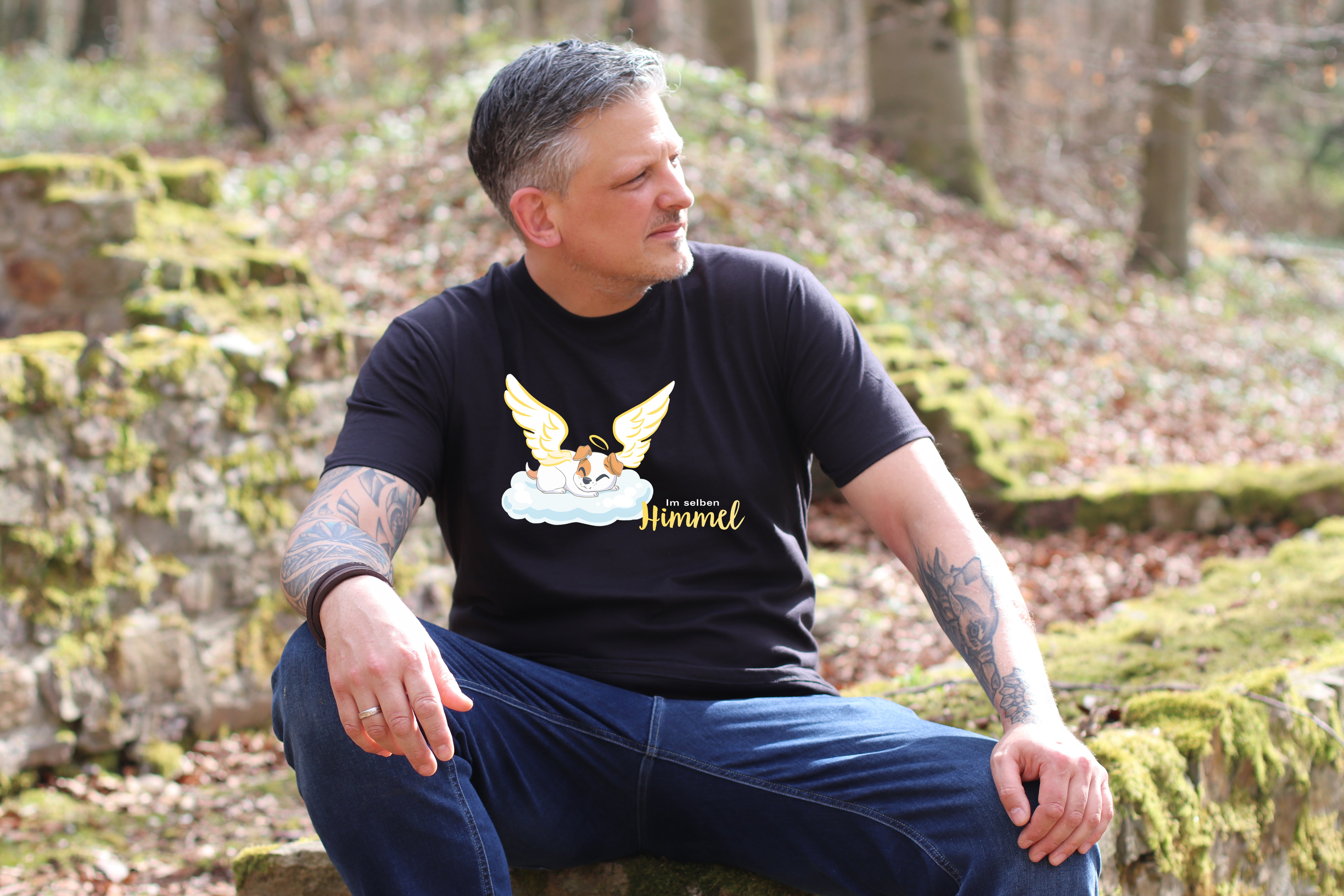 T-Shirt Herren – Motiv "Im selben Himmel 02"