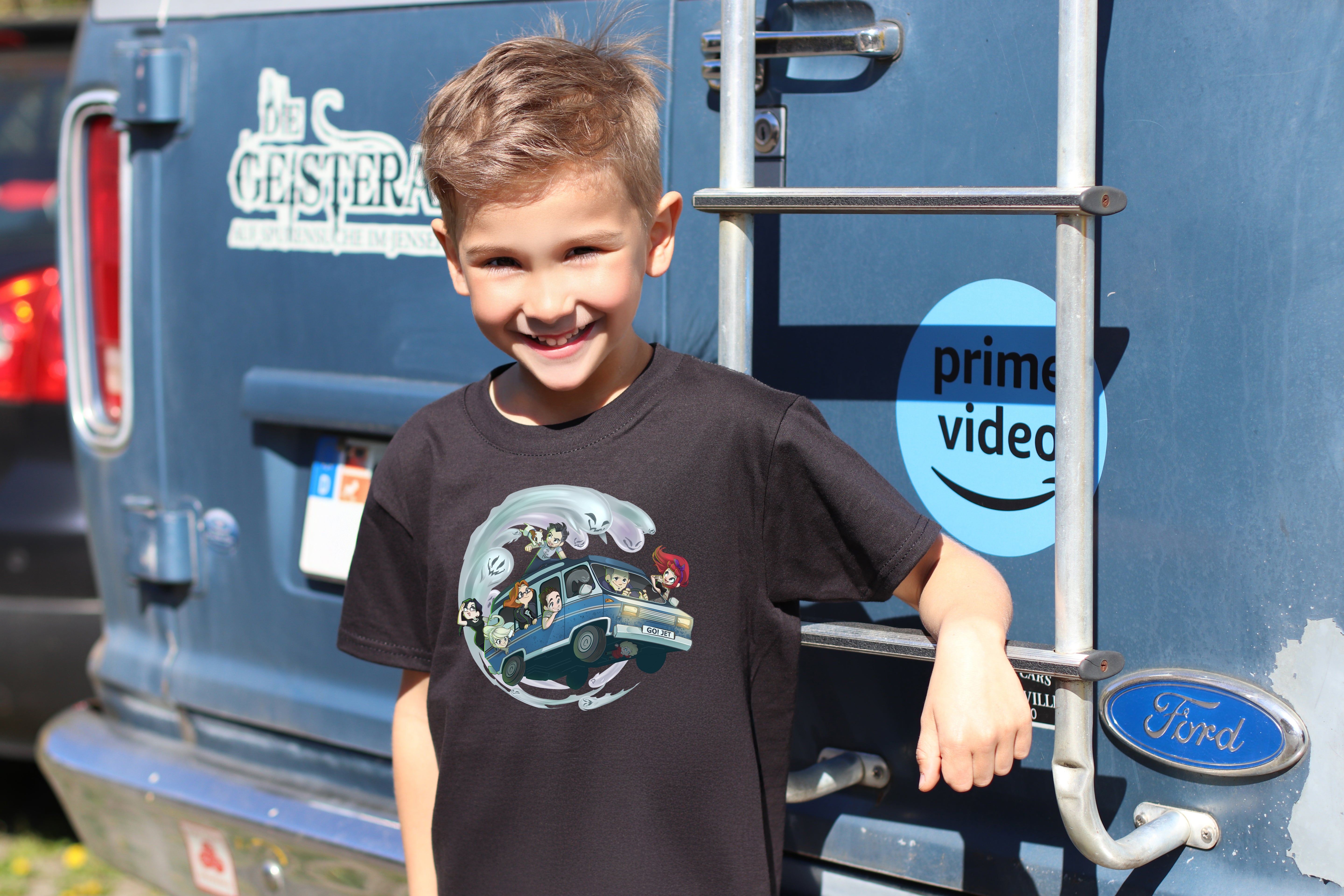 T-Shirt Kinder (Unisex) – Motiv "Geisterakten-Team im Jet 01"